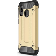 Microsonic Samsung Galaxy A40 Kılıf Rugged Armor Gold