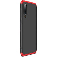 Microsonic Xiaomi Mi 9 Se Kılıf Double Dip 360 Protective Siyah Kırmızı