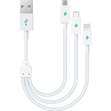 TTec 2DK13 Type-C -Lightning - Micro USB Şarj Kablosu 30 cm