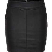 Only Kadın Base Faux Deri Etek 15164809 Otw Noos