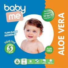 Baby Me Aloe Vera Junior 5 Numara Bebek Bezi 11 - 18 Kg 50 Adet