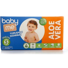 Baby Me Aloe Vera Junior 5 Numara Bebek Bezi 11 - 18 Kg 100 Adet