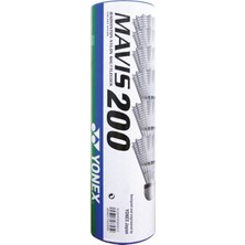 Yonex Mavis 200 Beyaz 6'Lı Badminton Topu