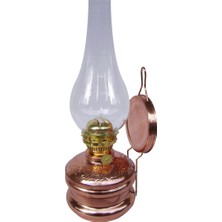 Rys Bakır Gaz Lambası, Kabartma İşlemeli Büyük Boy