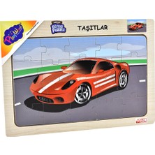 Playwood  Ahşap Eğitici Puzzle / Taşıtlar