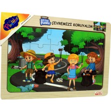 Playwood  Ahşap Eğitici Puzzle / Çevremizi Koruyalım