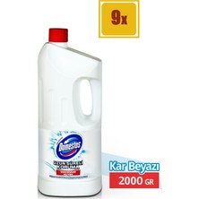 Domestos Çamaşır Suyu Kar Beyazı 2 lt 9'Lu Set