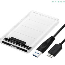 Alfais 4266 2.5" USB 3.0 Harici SSD Harddisk Şeffaf Taşınabilir HDD Kutusu