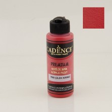 Cadence Premium Akrilik Boya 120 Ml Çilek Kırmızı Yüksek Pigmentasyonlu Su Bazlı Boya