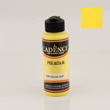 Cadence Premium Akrilik Boya 120 ml Kavun Sarı Yarı Mat Görünüm Kolay Uygulama İmkanı
