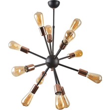 Mylight Retro Bakır Atom Sarkıt Avize Retro Avize