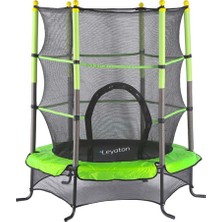Fileli Trambolin Çocuk Trambolini 140 x 180 cm Büyük Boy Zıpzıp Korumalıklı Trambolin LYT-03Y