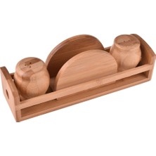 Bambum Elcoda Peçetelikli Tuzluk Biberlik B0880