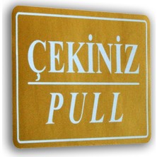 PassPano Pvc Sticker İTİNİZ/ÇEKİNİZ 7,5 cm x 11 cm