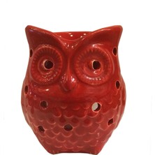 Esterya Plus Baykuş Buhurdanlık Kırmızı