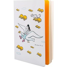 Defter (16x24 cm. karton kap.- iplik dikiş) -  Behiç Ak  - Uçan kız