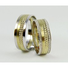 Lilarote Nokta Desenli Alyans