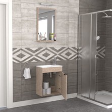 Biani Fix Arya 50 cm Banyo Dolabı Renk Aybe Bej