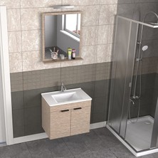 Biani Fix Arya 65 cm Banyo Dolabı Renk Aybe Bej