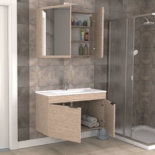 Biani Fix Loft 100 cm Banyo Dolabı Renk Aybe Bej