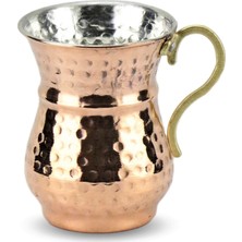 Sonay Bakırcılık 6 Adet Darbeli Kırmızı Bakır Maşraba