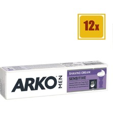 Arko Men Tıraş Kremi Sensitive 100 gr 12'li Set