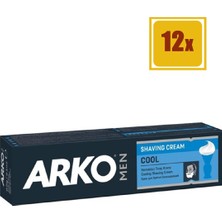 Arko Men Tıraş Kremi Cool 100 gr 12'li Set