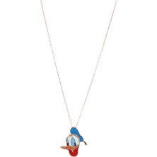 Serpil Jewellery Ördek Donald  Amca Modeli Gümüş Çocuk Kolyesi