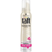 Taft Saç Köpüğü Keratinli Ekstra Güçlü 150 ml 6'lı Set