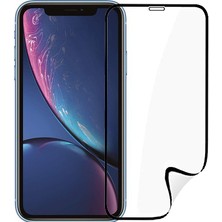 Monsterskin Apple iPhone XR Pet 5D Full Kaplayan İnce Ultra Darbeye Dayanaklı Ekran Koruyucu