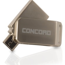 Concord 16GB Metal Dual Çift Taraflı Micro Otg Mobil Flash Bellek
