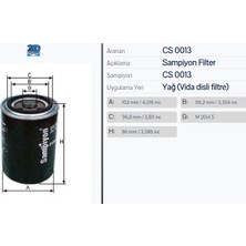Şampiyon Cs 0013 Mazda Kia Bay Pas Yağ Filtresi