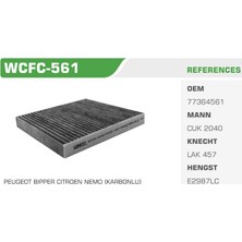 Winkel Wcfc-561 Linea Karbonlu Polen Filtresi