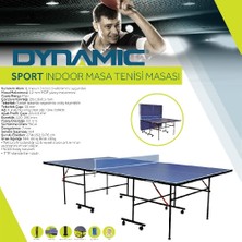 Dynamic Sport 12mm Katlanabilir Masa Tenisi Masası – 2 Raket 3 Top ve Ağ & Demir Set Hediyeli