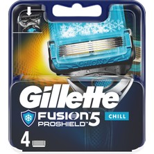 Gillette Fusion Proshield* Chill Bıçak 4'lü