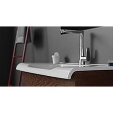 Turkuaz Anova Tezgah Üstü Lavabo 80 Cm