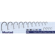 Mustad 496 No:1 2 3 4 5 6 7 50'Li Kutuda