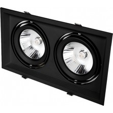 Cata Ct 5504  2X25 W Halospot Led Spot Siyah Kasa
