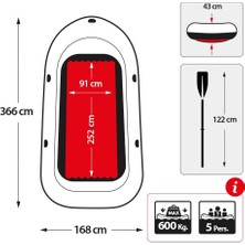 Intex Excursion 5 Şişme Bot 366x168x43 cm