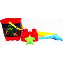 Best Toys Kum Kovasi Oyuncakli Desenli̇ 4 Parça Kirmizi