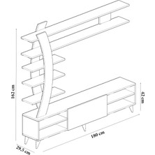Decorotika Duru Tv Üni̇tesi̇ Beyaz