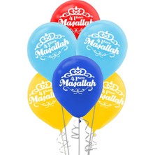 Kikajoy Rengarenk Maşallah Baskılı Balon 100'lü