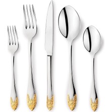 Schafer Dante Çatal Kaşık Bıçak Takımı - 90 Parça - Gold