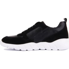 Sail Laker's Siyah Süet Deri Erkek Sneaker