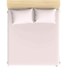 Maki Saten Pembe 160 x 200 Çift Kişilik Lastikli Çarşaf Takımı