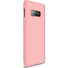 Microsonic Samsung Galaxy S10E Kılıf Double Dip 360 Protective Rose Gold