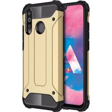 Microsonic Samsung Galaxy M30 Kılıf Rugged Armor Gold