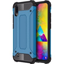 Microsonic Samsung Galaxy M10 Kılıf Rugged Armor Mavi