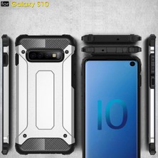 Microsonic Samsung Galaxy S10 Kılıf Rugged Armor Kırmızı