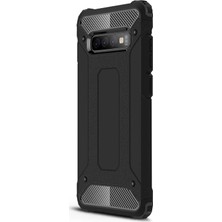 Microsonic Samsung Galaxy S10 Plus Kılıf Rugged Armor Siyah